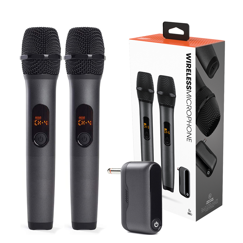 Drahtloses Mikrofon JBL 2-Kanal UHF Wireless Cordless Handmikrofon Karaoke-Mikrofonsystem für Kirchenparty-Lautsprecher: Default Title