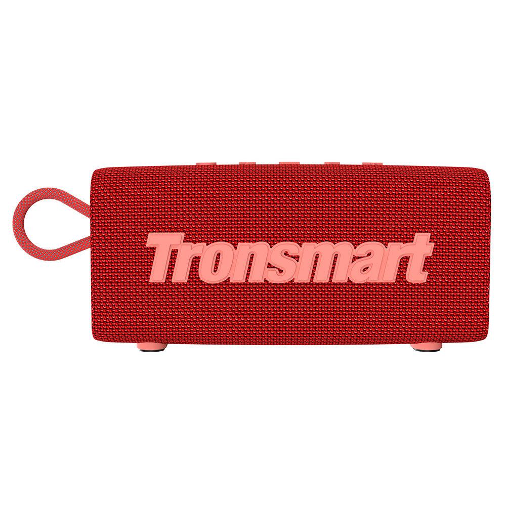 Tronsmart Trip Haut-parleur Bluetooth 5.3 Haut-parleur portable à double pilote avec étanche IPX7, véritable stéréo sans fil pour haut-parleur extérieur: Rouge