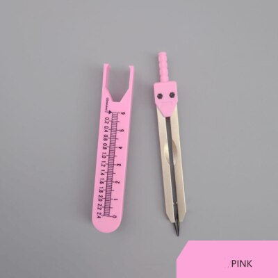 Herramienta de medición de calibradores EKG, divisor de electrocardiograma duradero para enfermería (11,5 cm/4,5 pulgadas), negro/azul/rosa, ECG EK: pink