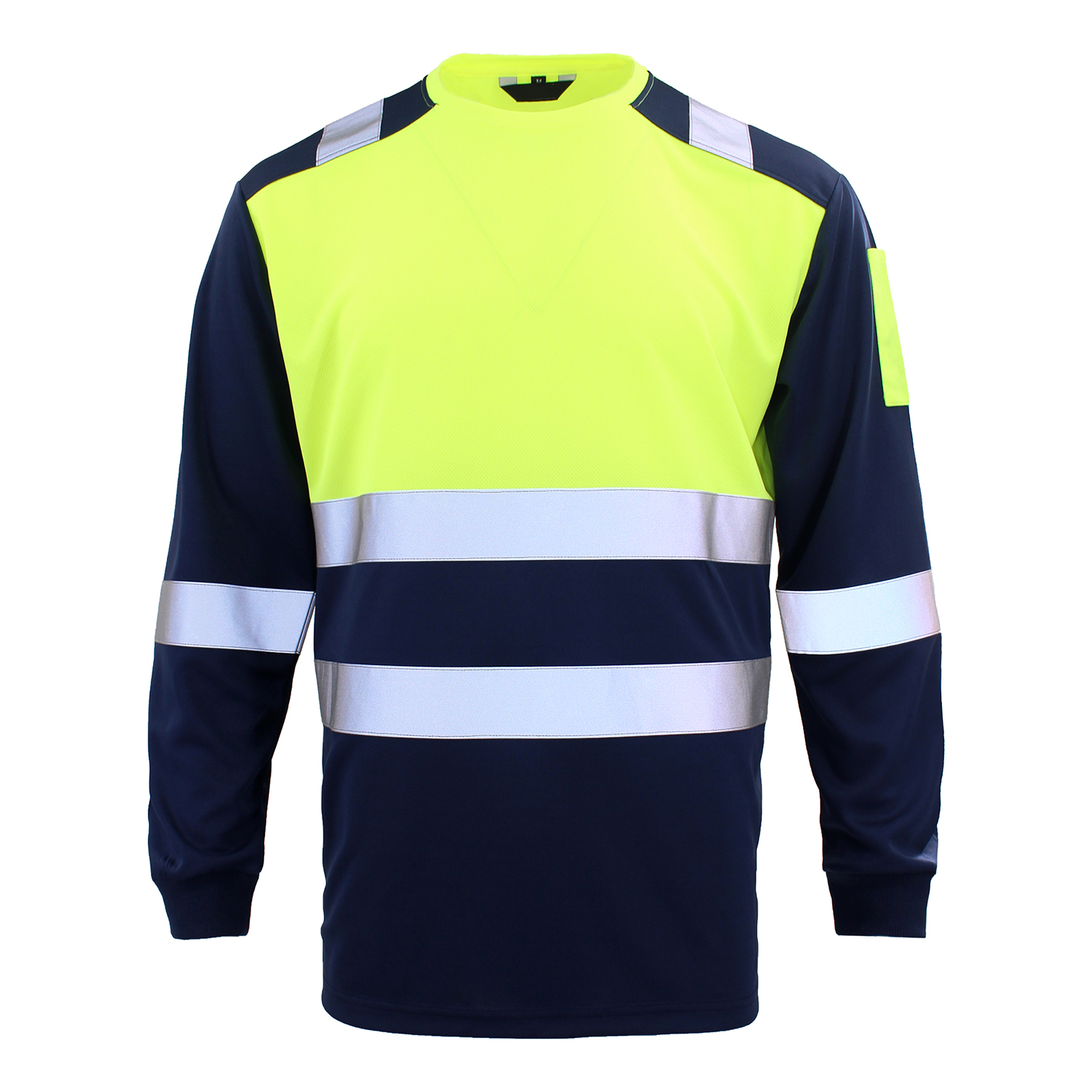 Hochsichtbare Sicherheitshemden, reflektierende Langarmshirts mit reflektierenden Streifen, Darm sichtbare Sicherheitshemden, Arbeitskleidung, Darm sichtbare Arbeitskleidung: XL / Braun