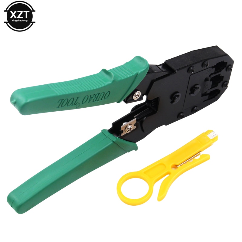 Portable Crimper Cable Cutter Wire Stripper Multifunctional Stripping Tools RJ45 RJ11 Cat5 Cat6 Wire Crimping Pliers Terminal