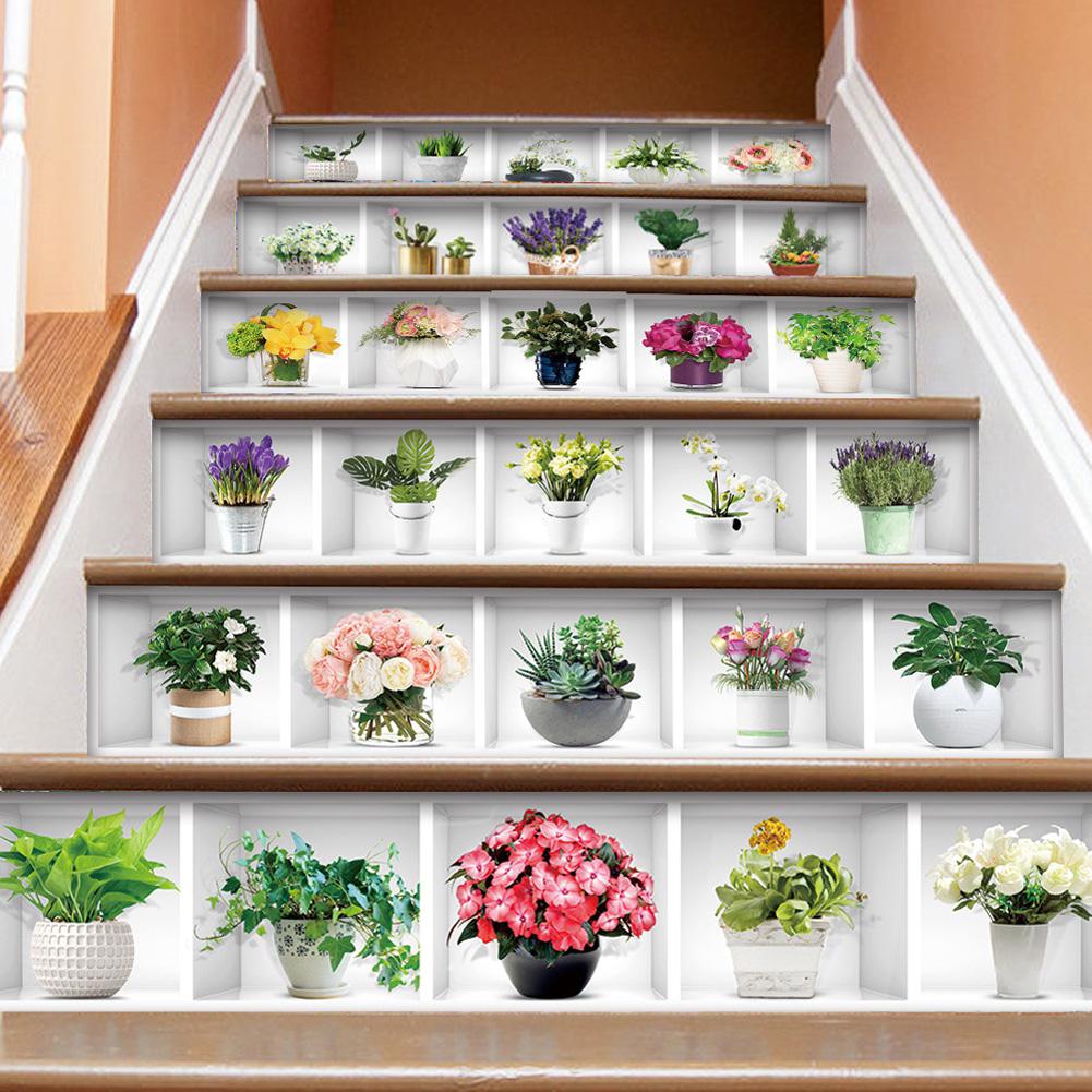 Autocollants 3D Pour Marches D'escalier - Stickers Muraux Vinyle DIY Déco Maison