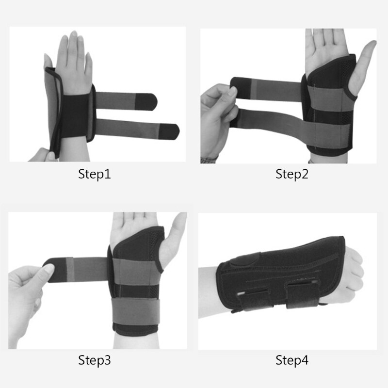 Wrist Brace Carpal Tunnel Hand Compression Support Wrap Wrist Fitted Stabilizer for Wrist Injuries Pain Relief