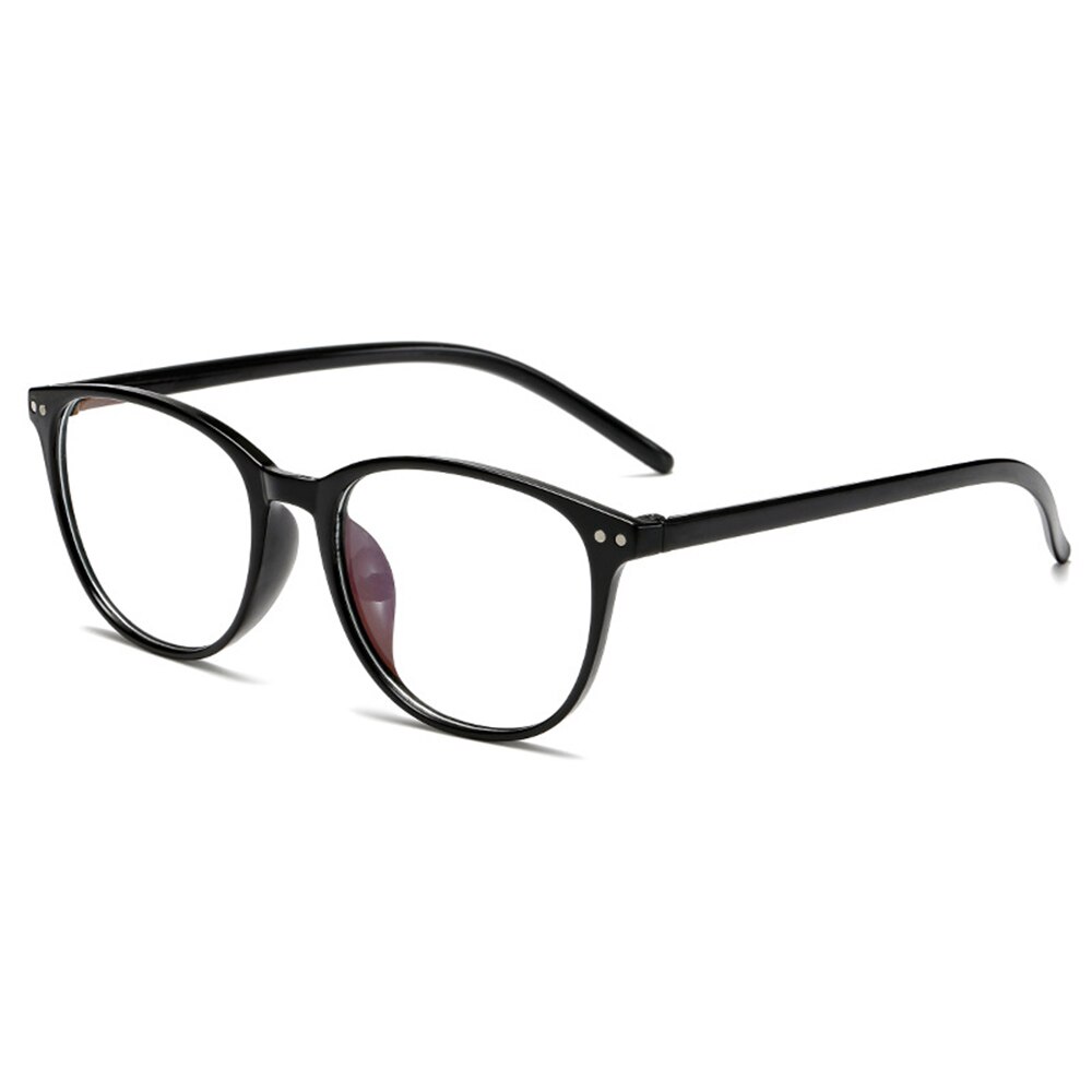 Office Anti Blue Light Glasses Men Computer Glasses Gaming Transparent Eyewear Frame Women Anti Blue ray Eyeglasses: Black