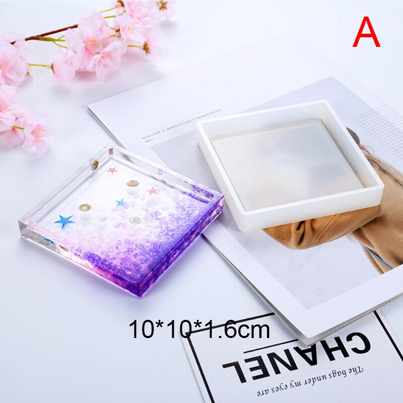 1pcs Coaster Resin Silicone Cup Mat Pad Mold Jewelry Making Epoxy Mould Tool Craft: A