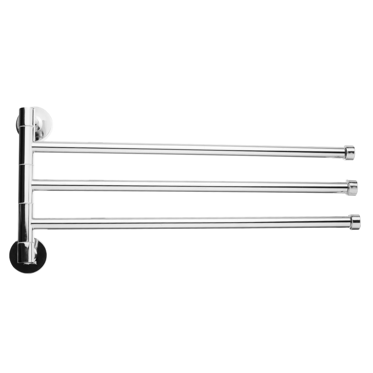 Stainless Steel Swing Arm Towel Holder 2/3/4 Arm Wall Mounted Swivel Towel Holder Durable Bathroom Storage Hardware