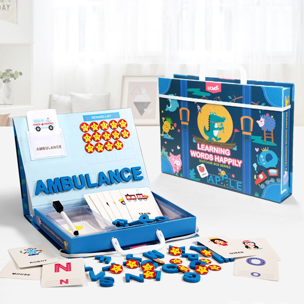 Kids Educatieve Puzzel Speelgoed Engels Alfabet Puzzel Spel 2-7 Jaar Oude Kinderen Intelligentie Ontwikkeling Bosrijk Magneet Speelgoed