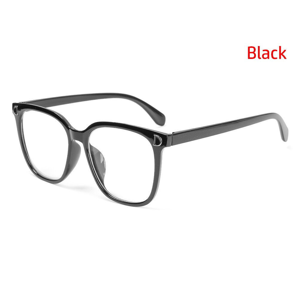 Anti Blue Light Glasses Jelly Color Eyewear Office Computer Goggles Blue Ray Blocking Glasses Vision Care Eyeglasses: B Black