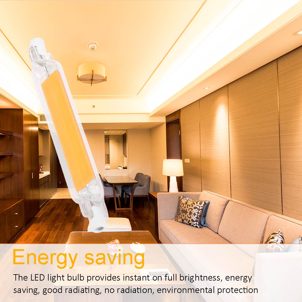 2 Pcs Dimmable Mini R7S COB LED Lamp Bulb Glass Tube For Replace Halogen Light Spot Light AC 110V 220V 5W 10W Energy Saving