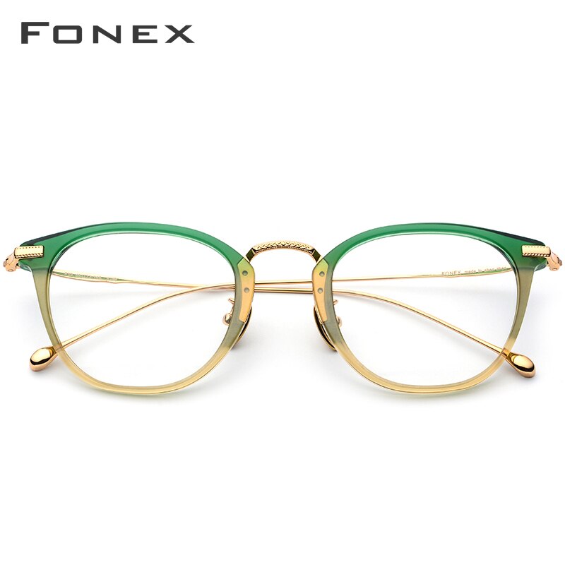 Montura de gafas ópticas de titanio puro B para hombres, gafas graduadas cuadradas Vintage para mujeres, gafas de miopía redondas Retro, gafas 839