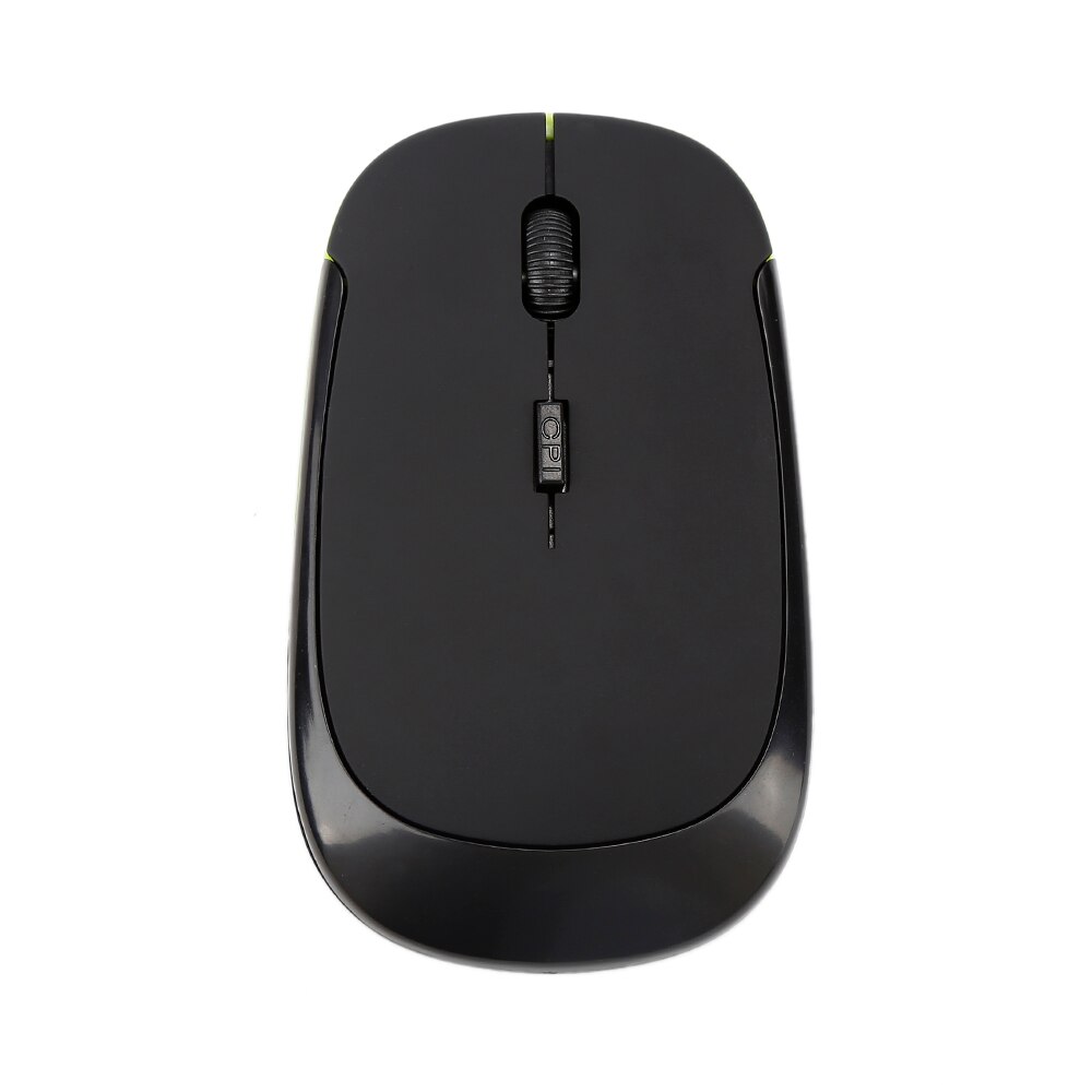 2.4GHz Wireless Mouse Optical 4 Buttons Mouse Gamer USB Receiver 1200DPI Wireless Mouse Gaming Mouse For Laptop Computer: Black