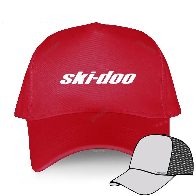 Baseball Kappe Hut Sport Bonnet Hysterese Hip Hop SKI DOO Papa hut im freien sommer Baseball Caps: red mesh