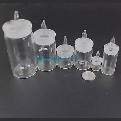 40x70mm Durchmesser x Höer Labor Glas Gewichtung Flasche mit Boden Glas Stopper