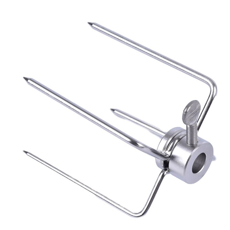 2 stk / sæt rotisserie bbq gafler rustfrit stål kylling grill rotisserie kødgaffel bbq værktøj spyt bbq gafler trækul