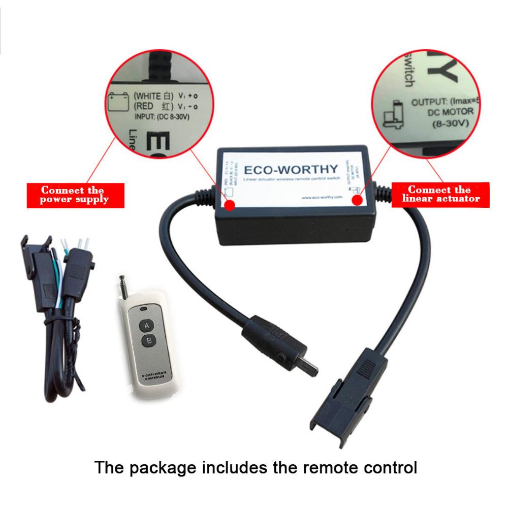 Moteur linéaire électrique 12V avec télécommande et support, Mini agitateur linéaire, 20n, 15 mm/s, petite tige de poussée en alliage d'aluminium
