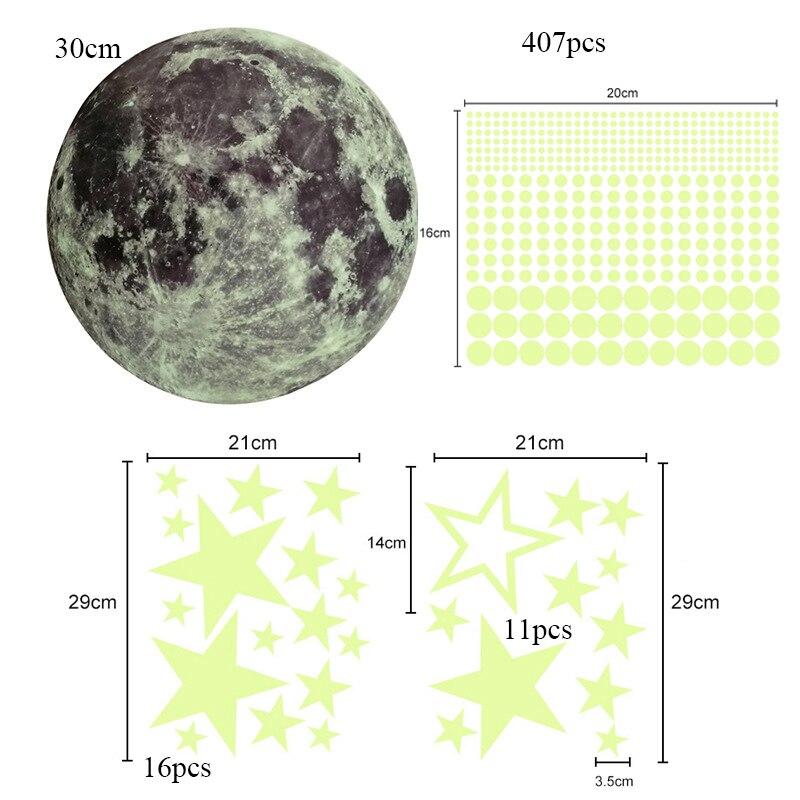 Muursticker Glow in the Dark - Schaapjes Tellen