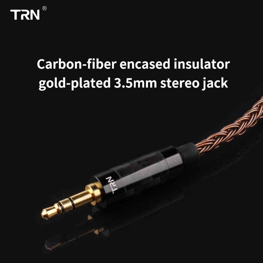 Novo trn t2s 16 núcleo prata cabo chapeado 2.5 3.5mm plug para qdc 2pin/mmcx conector de alta fidelidade cabo de atualização para trn ba5 vx cca ca16