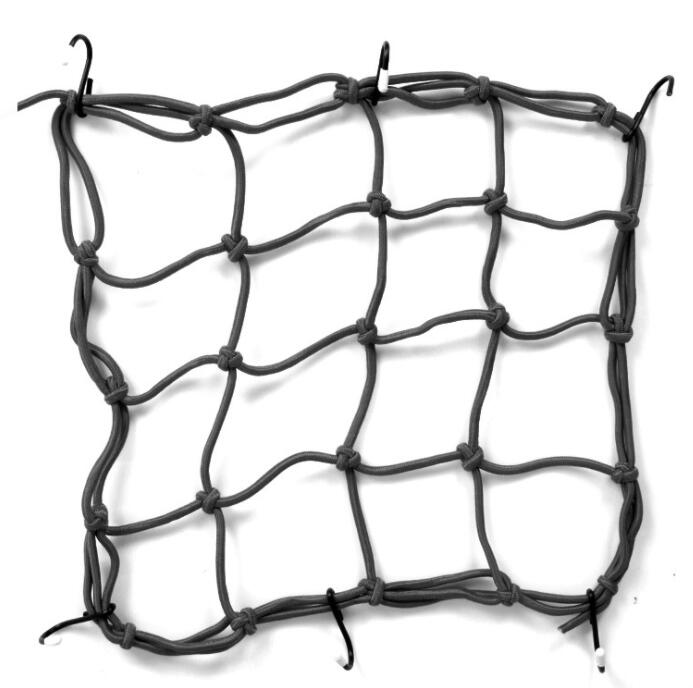 Motorcycle Luggage Net Bike 6 Hooks Hold down Fuel Tank Luggage Mesh Web Bungee CBR250 CB400 VTEC XJR400 YZF R1 S1000RR Z1000: black