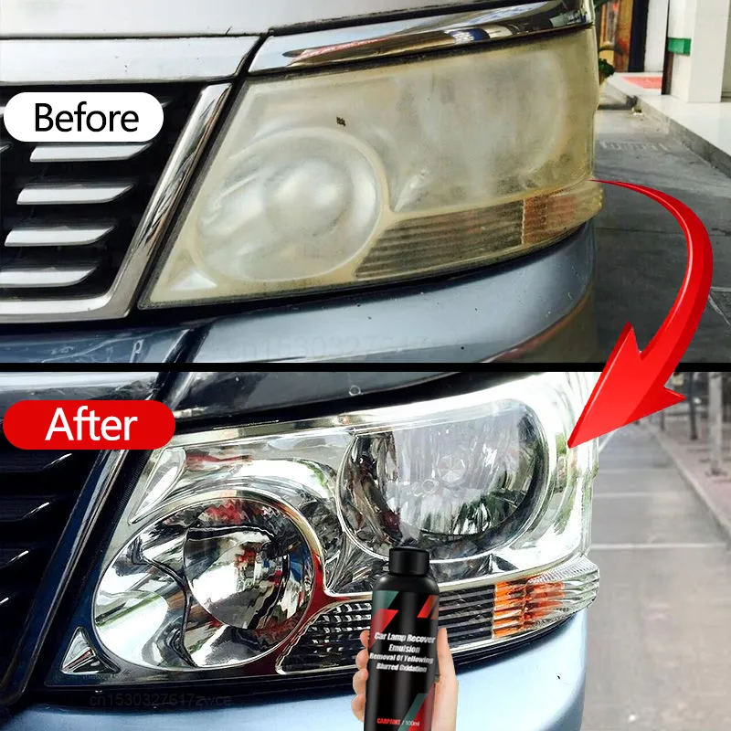 Kits de pulido para restauración de faros de coche, eliminador de arañazos, pasta de limpieza para reparación, elimina la oxidación, líquido para pulir faros