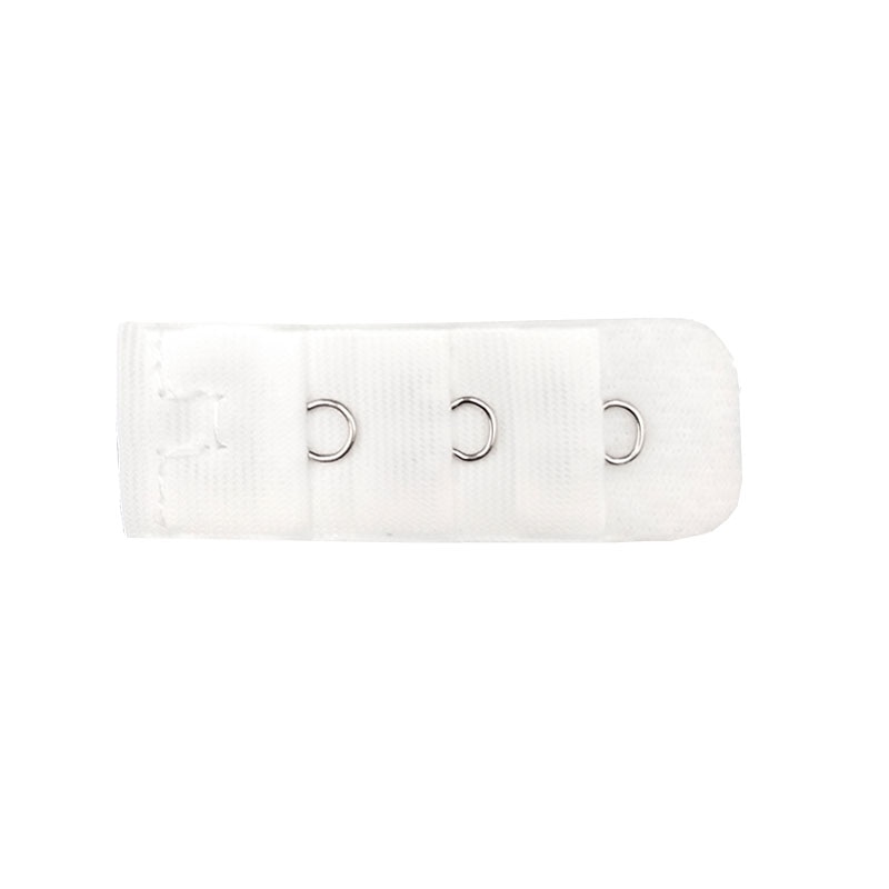 Extension de soutien-gorge pour femmes avec 1 rangée, 3 crochets, fermoir en Nylon, élastique, sangle souple, accessoires intimes, collection: Short White