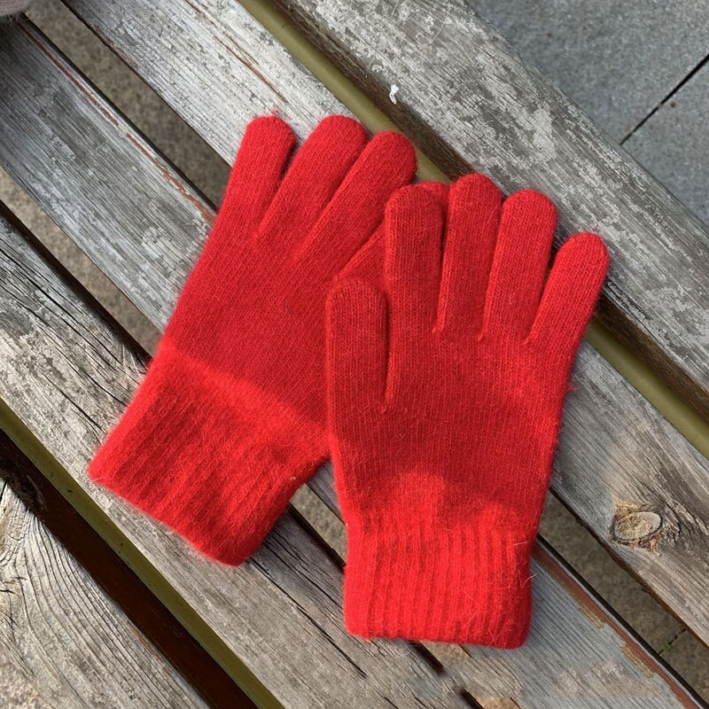 Dames winter schattige pluche warme rijhandschoenen dames handschoenen dames handschoenen dames winterhandschoenen winterhandschoenen: Rood