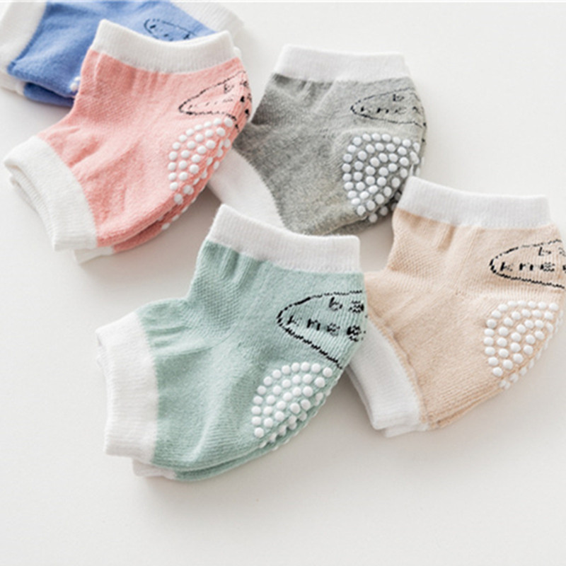 0-3Years Oude Kinderen Zomer Antislip Baby Knieschijf All-katoen Ademend Mesh Baby Skid-Proof Sport Baby 'S kruipen Kneepad