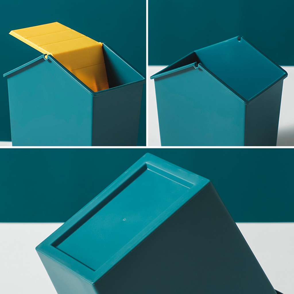 Nordisk hus form skraldespand hjemme bil spand med låg plast skraldekurv