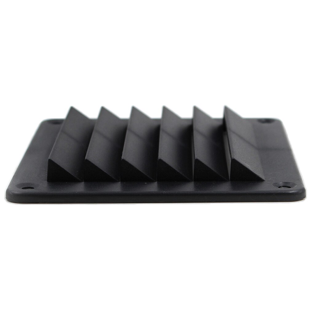 Universal RV Louver Vent Hood Exhaust Vent Cover 5.5'' x 5'' (Black)