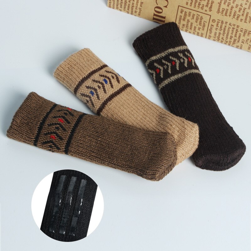 Ensemble de 4 pieds de chaise tricotés, chaussettes, modèles en Silicone, couvre-pieds de Table, Protection du sol, réduction du bruit mobile