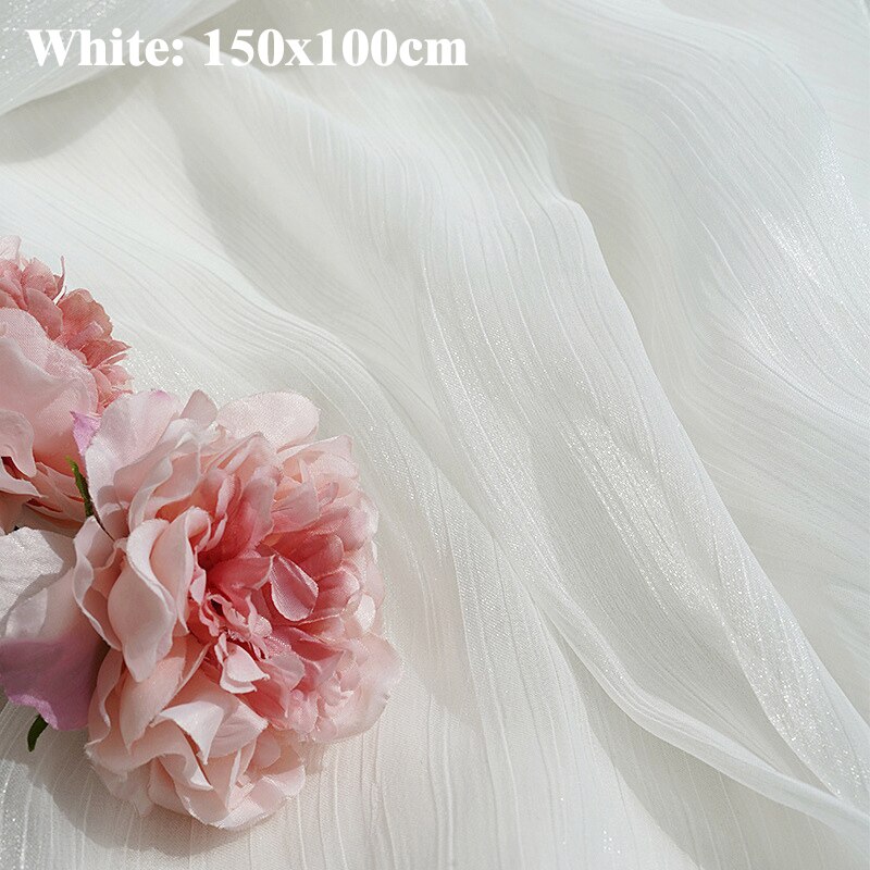 Bright Lines Tulle Cloth Photography Backdrops Gauze Studio Take Pictures Props Fotografia Photo Shooting for Cosmetic Jewelry: White 150x100cm