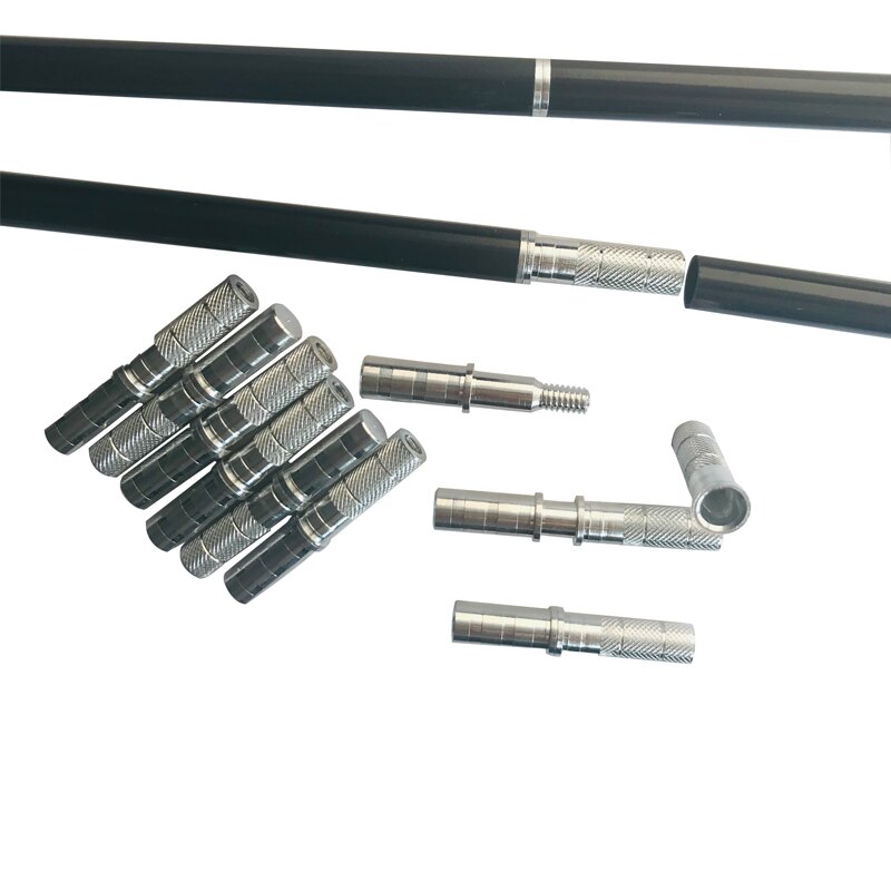 Linkboy – connecteur de flèche pour tir à l&#39;arc, en aluminium, insérer une flèche pour arbre de flèche à démonter, id6.2 mm OD7.6mm