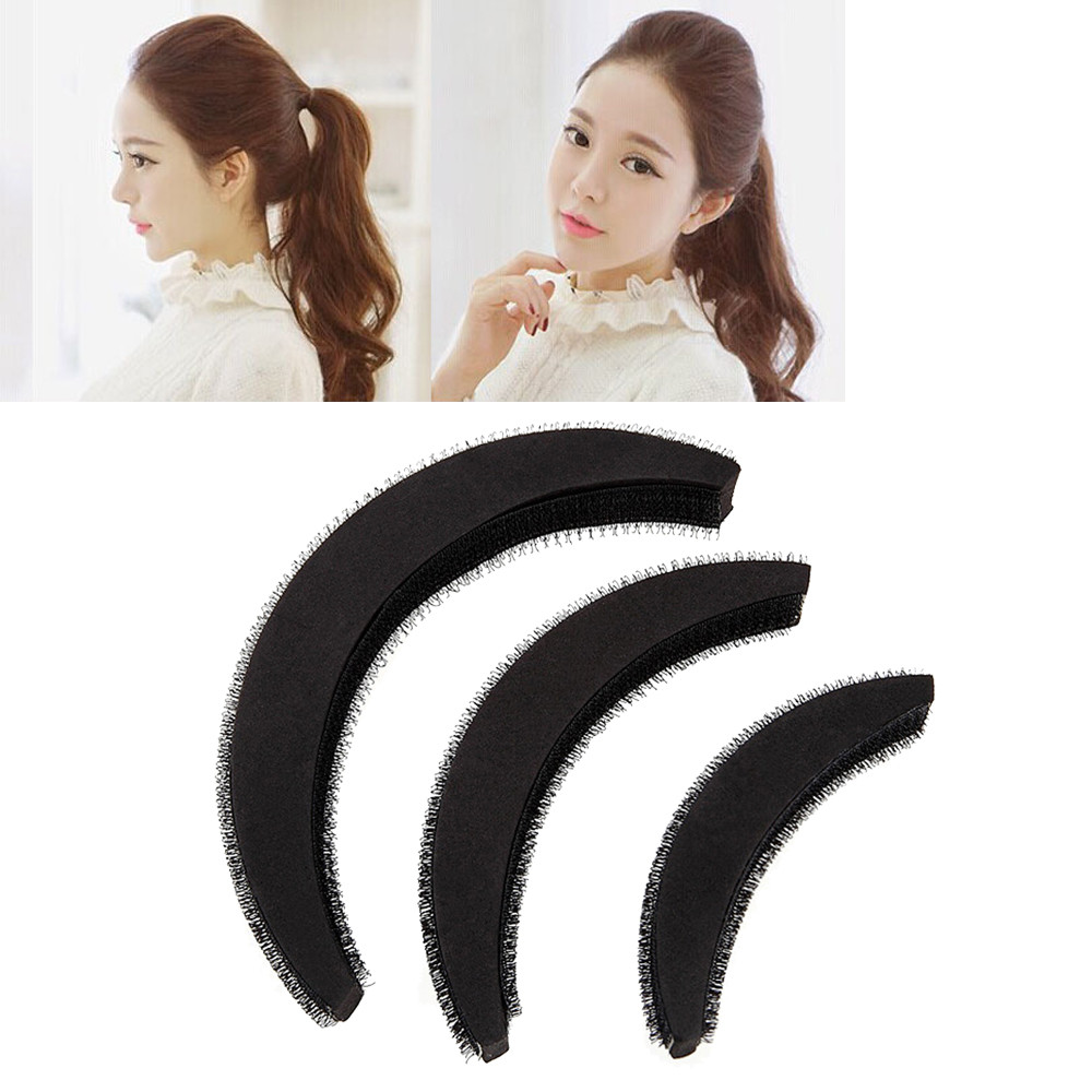 3Pcs Haar Volume Verhogen Puff Spons Pad Bump Up Insert Base DIY Updo Styling