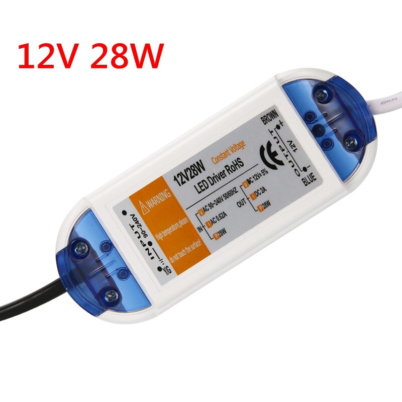 12 Volt Voeding 12 V LED Driver 18W 28W 48W 72W 100W AC 110V 220V naar 12 V DC Verlichting Transformator Adapter voor LED Strip CCTV