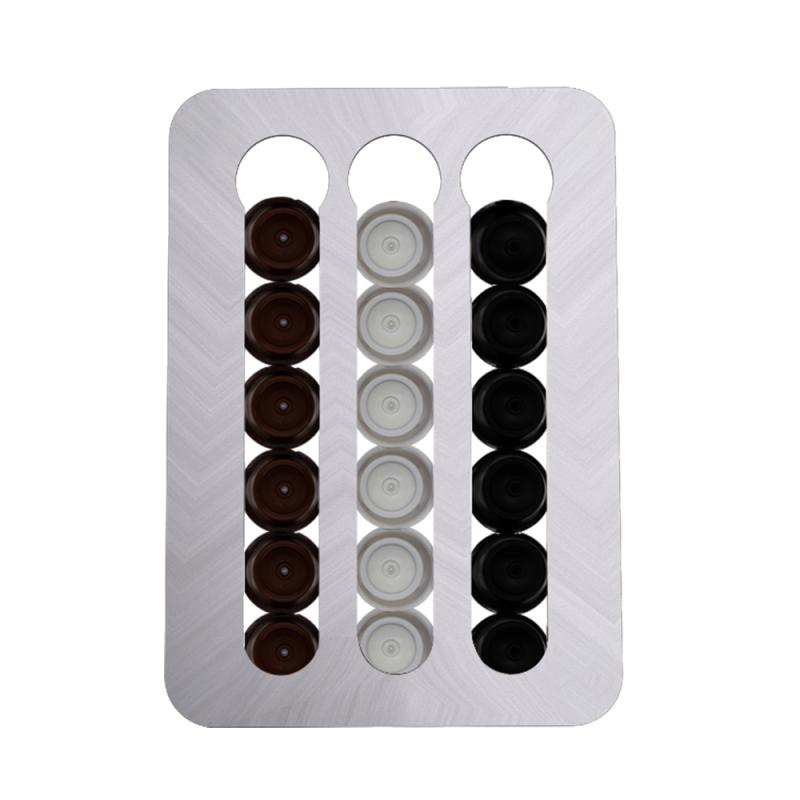 Dolce Gusto Koffie Pod Capsules Houder Opberglade Voor Nespresso Podcast Duurzaam Koffie Opslag Rack Organizer Set: sliver