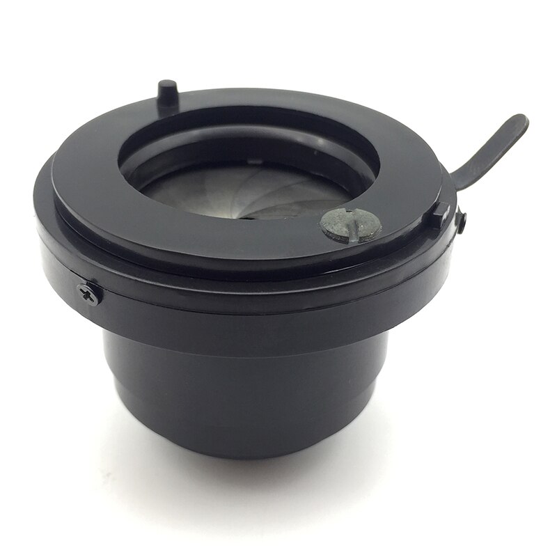Biological Microscope Condenser Numerical Aperture 1.25mm Microscope Part Accessories Collecting Mirror Lens with Iris Diaphragm