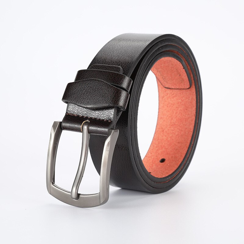 Cinturón de negocios de ocio europeo y americano para hombre: style 1 coffee