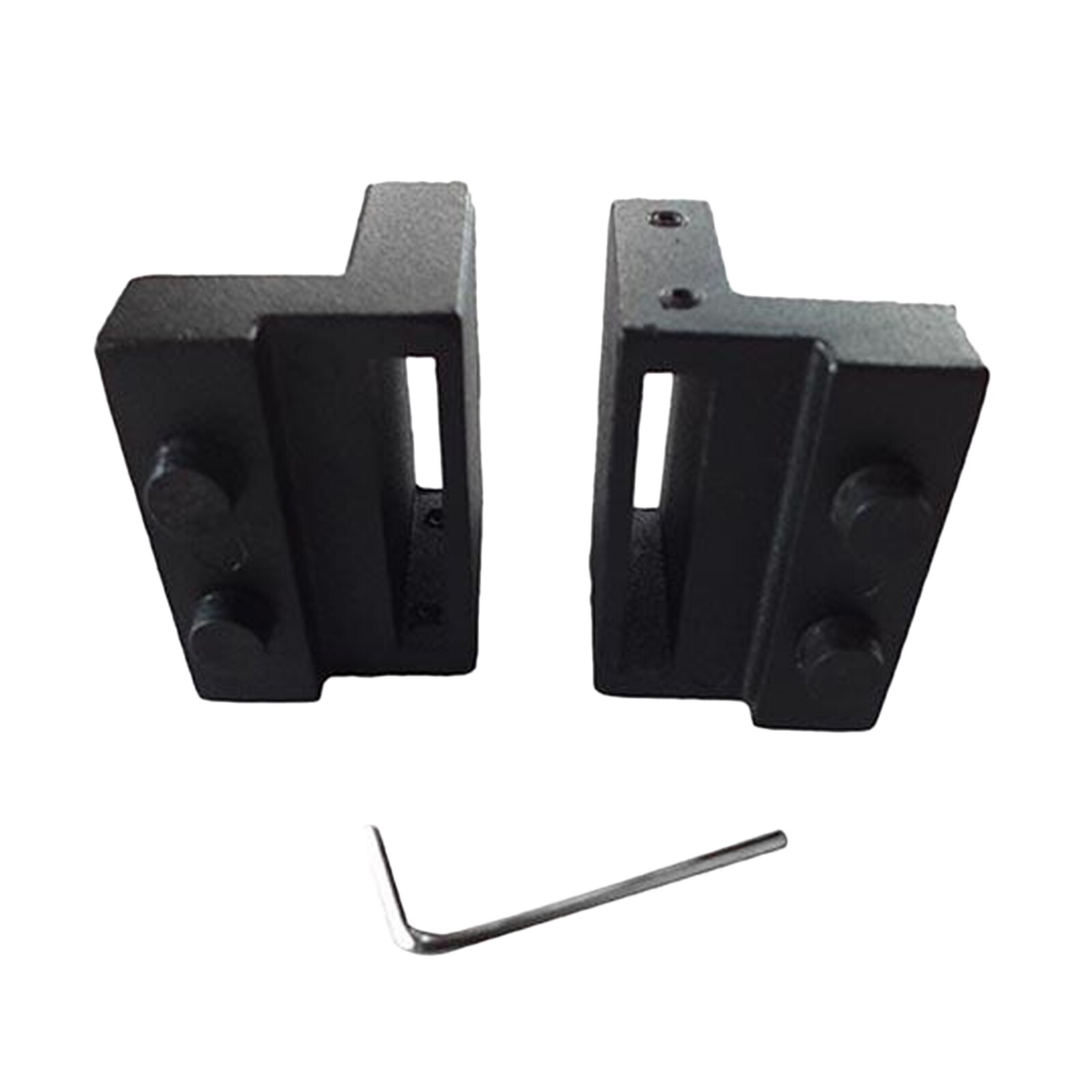 2Pcs Black Zinklegering Schuifdeuren Schuur Deur Stopper Home Gebruik Voor Schuifdeuren Schuur, Roestvrij En Duurzaam