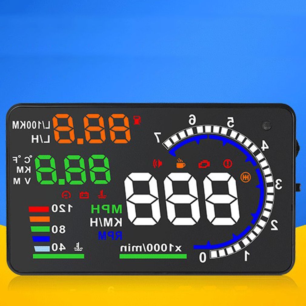 Obd car universal high-definition speed projector HUD head-up display high temperature resistant Strong performance