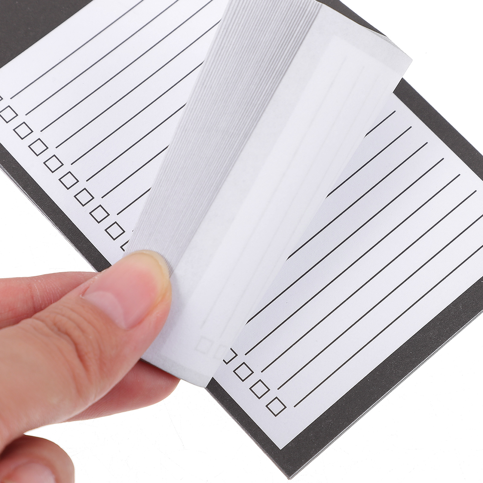 2-boeken Magnetisch notitieblok Lijst Kladblok Dagelijks notitieboekje voor winkelartikelen Planner Enkel schema Kruidenier Zwart