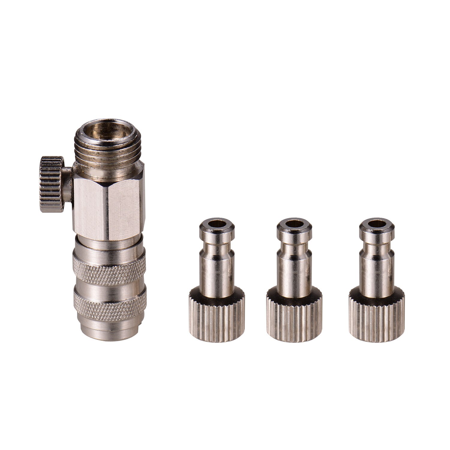 Raccord de déconnexion rapide pour aérographe, 3 pièces, raccord mâle, BSP femelle de 1/4 pouces, Compatible avec l&#39;aérographe