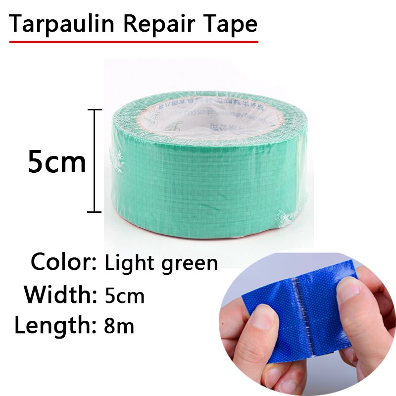 Hi PE Rainproof Cloth Truck Car Tarpaulin Outdoor Canopy Tent Waterproof Cloth Cargo Pile Rainproof Canvas Sunshade Net: 5cm Repair Tape
