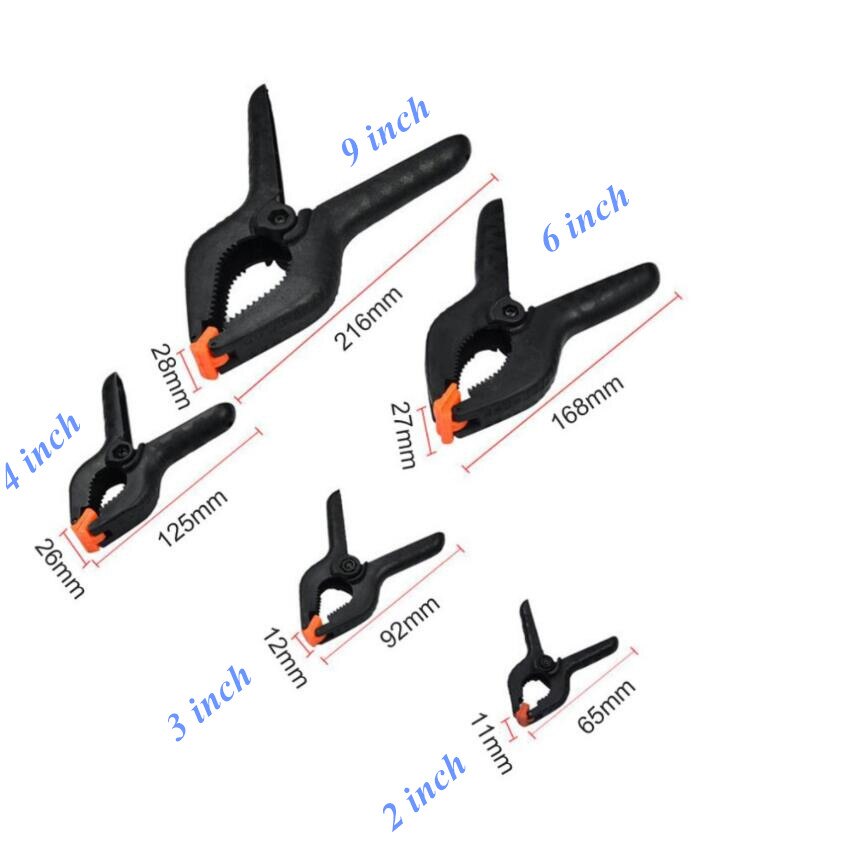 Hard Plastic Micro Spring Clamps Set DIY Tools Grip Clips GJJ01