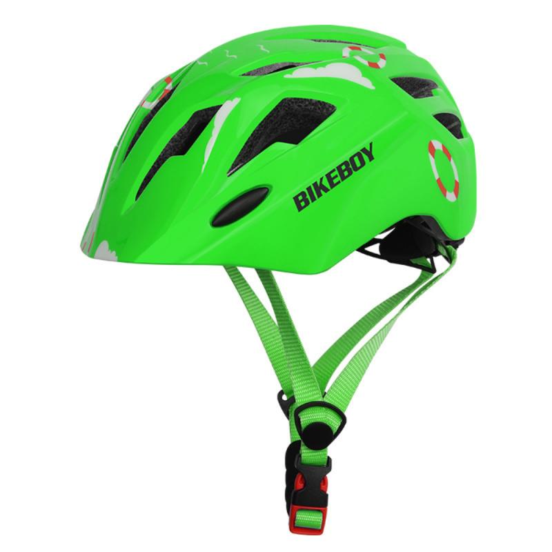Children Bike Cycling Helmet Kids MTB Motorcycle Helmet Skating Sport for Boys Girls Safety Protection Anti-collision Cap: 1 green