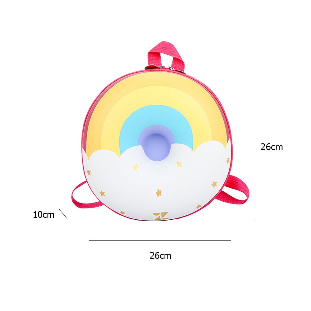 Belle beignet arc-en-ciel sac à dos enfants maternelle école livre sac décontracté sac à dos Vintage sacs pour enfants enfants anniversaire