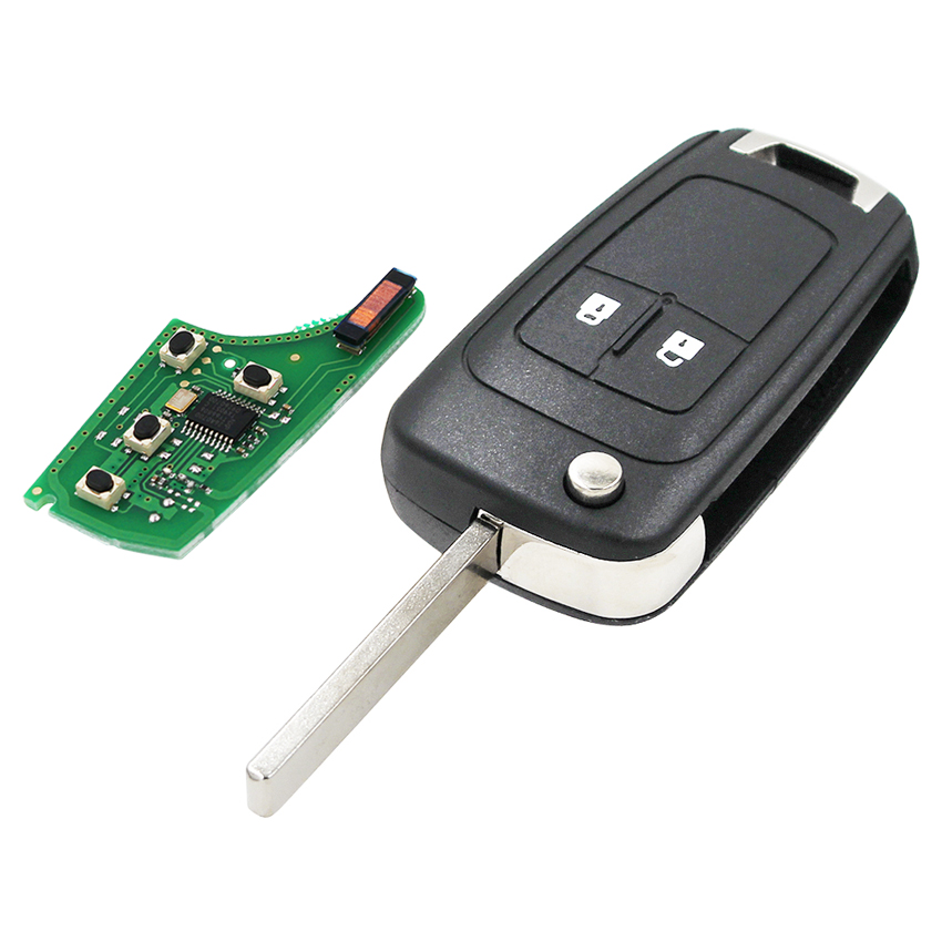Clé télécommande avec puce ID46, 315/433mhz, pour voiture Chevrolet Cruze, Aveo, Opel, Adam, Astra, J, Zafira C, Mokka, Buick, lasso, Encore, Allure HU100