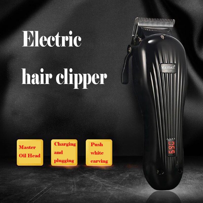 Tondeuse à cheveux électrique réglable et rechargeable pour homme, outil de coiffeur pour couper les cheveux