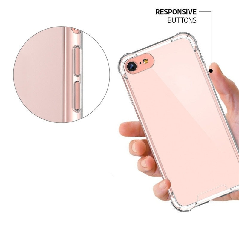 Transparante Tpu Cases Case Voor Iphone 7 Siliconen Case Iphone 8 Plus Case Iphone 7 Plus Volledige Cover Crystal clear Voor Apple