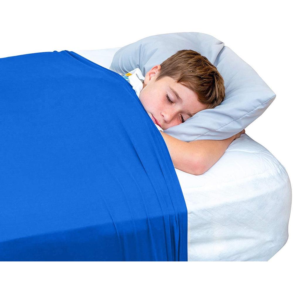 Sensory Bed Sheet Blankets Kids Child Compression Help Sleep Relieve Stress Breathable Sack Boys Girls Safe Calming Relief Cover