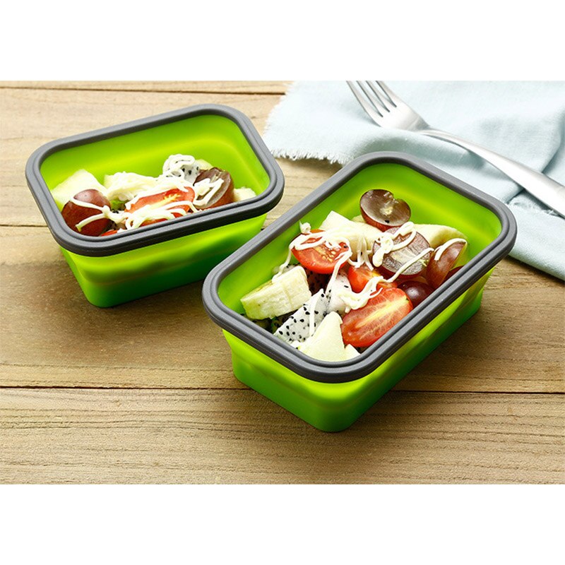 Lunchbox Siliconen Kom Vouwen Opvouwbare Draagbare Voedsel Opslag Container Milieuvriendelijke TN99