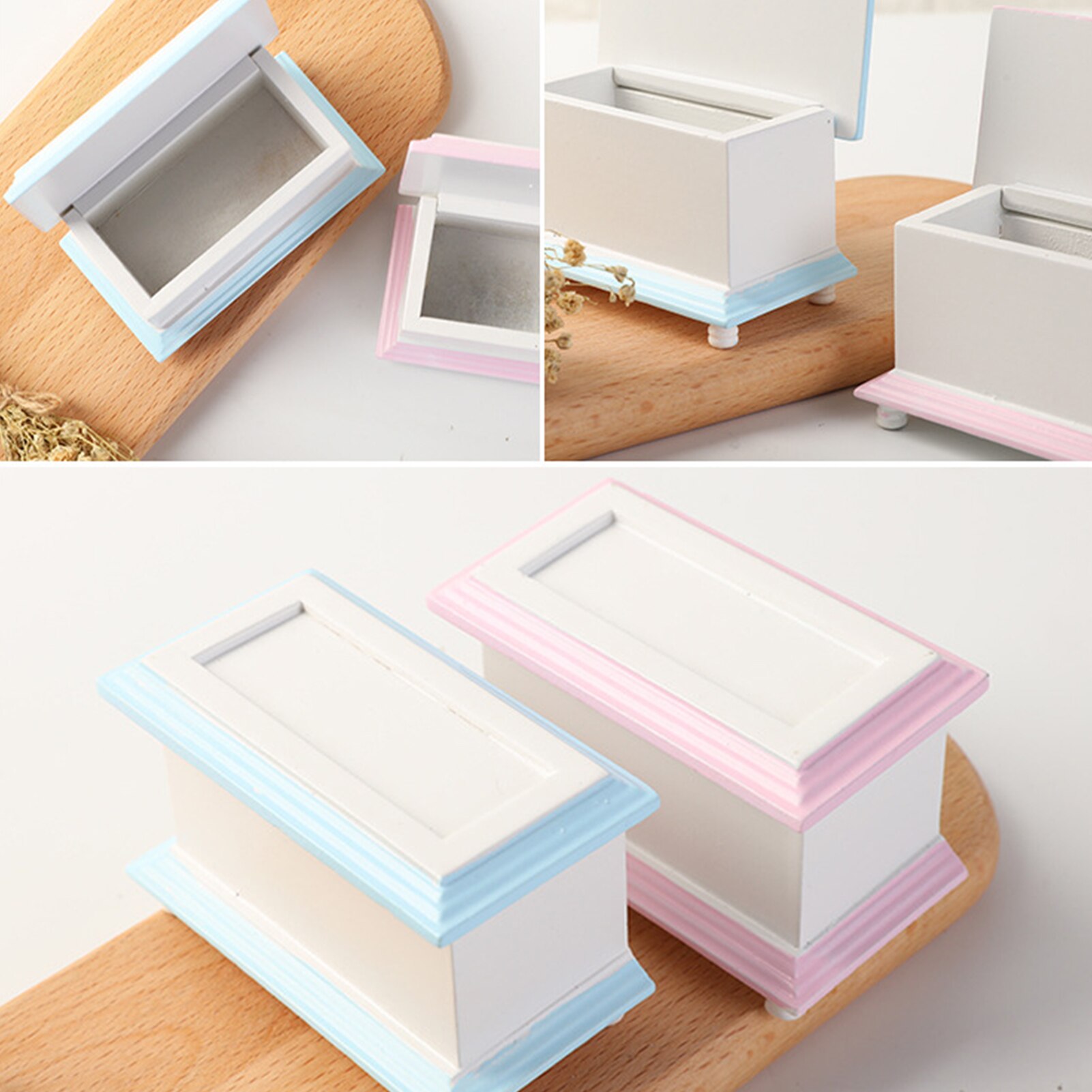1:12 Dollhouse Diy Miniatuur Mini Simulatie Meubels Decor Speelgoed Box Container Kids Educatief Speelgoed Voor Kinderen